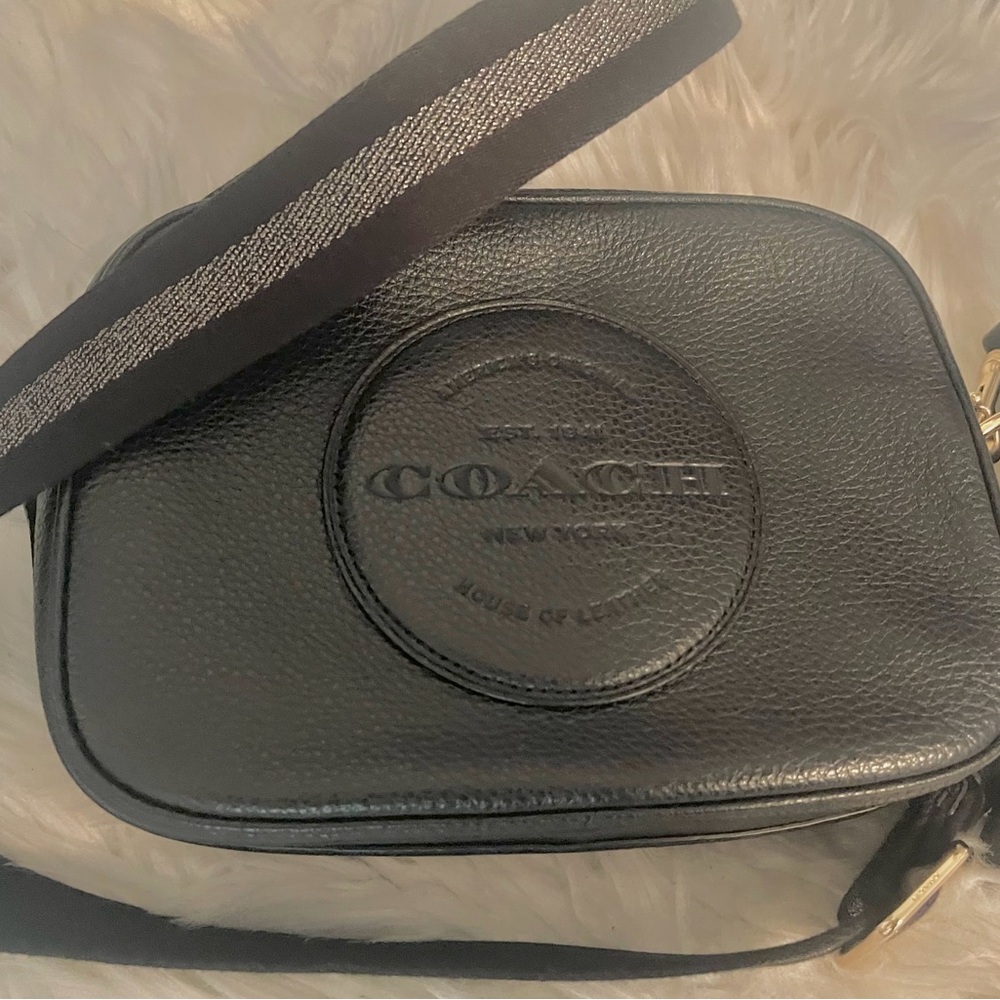Coach Black Pebbled Leather Crossbody